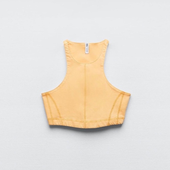 Denim Capsule Collection Crop Top | Zara - Picture 1 of 3